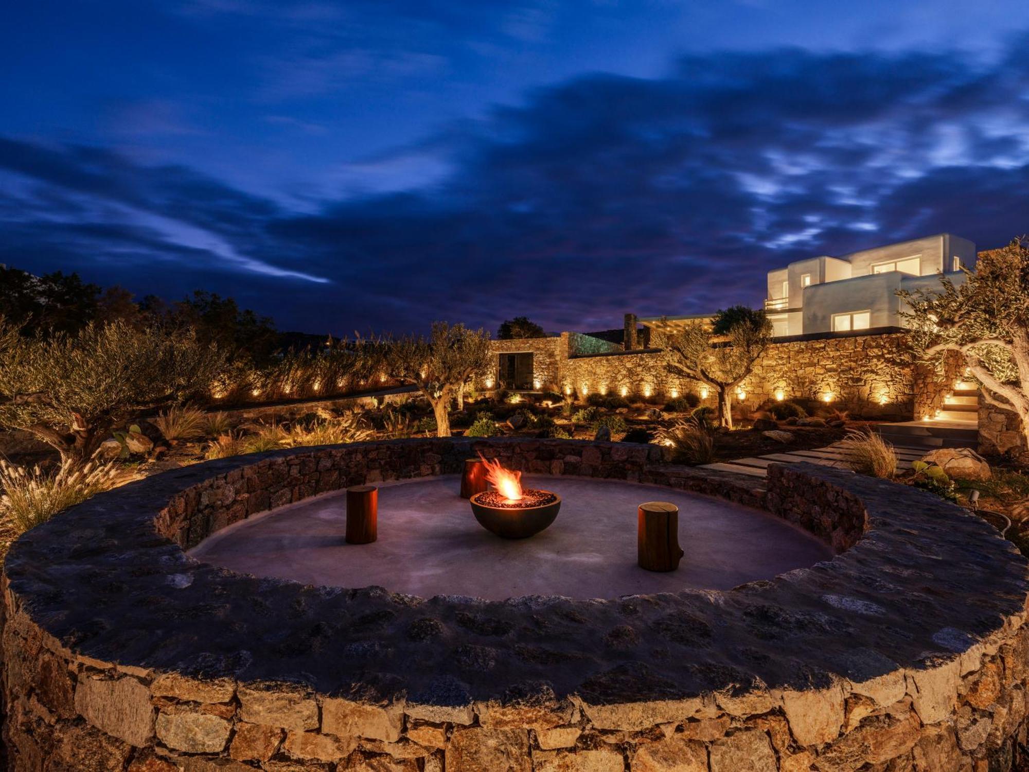 Blue Eye Grand Villa Mykonos Kalafatis Exterior foto