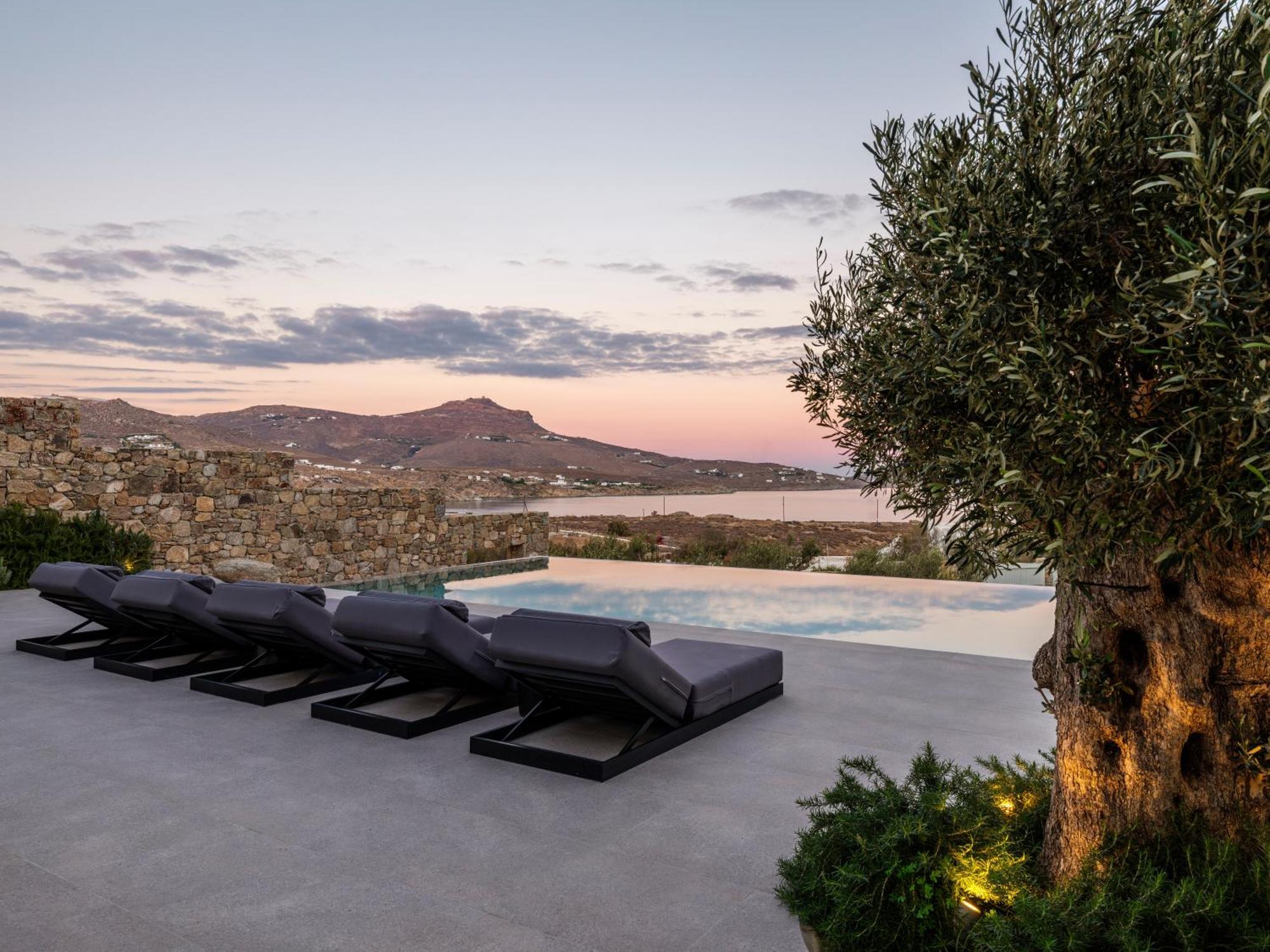 Blue Eye Grand Villa Mykonos Kalafatis Exterior foto