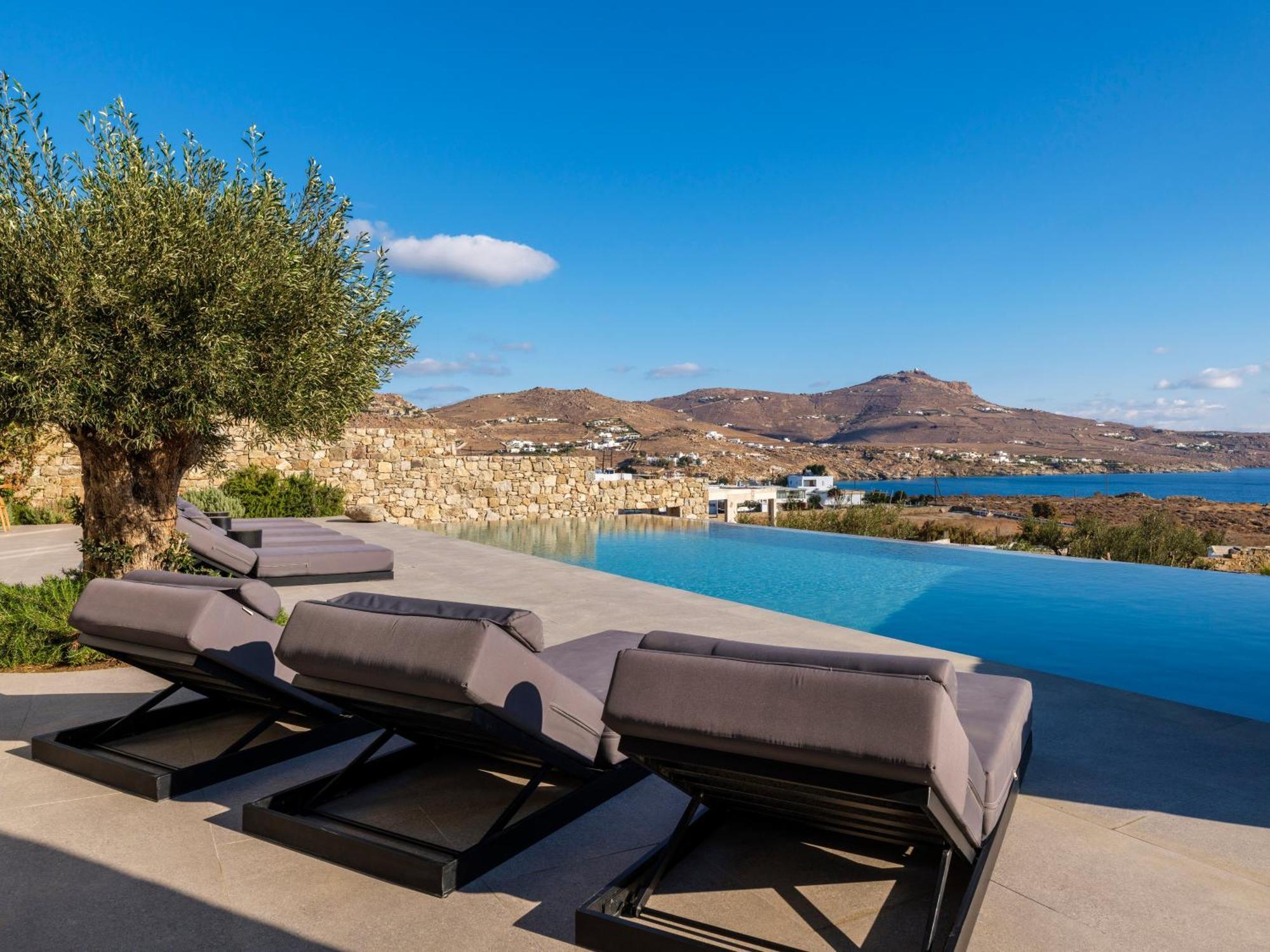 Blue Eye Grand Villa Mykonos Kalafatis Exterior foto