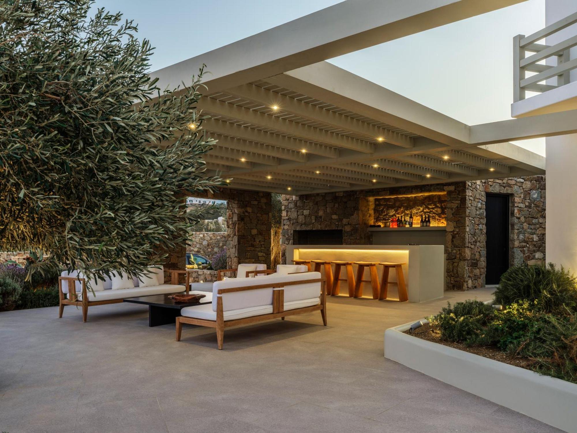 Blue Eye Grand Villa Mykonos Kalafatis Exterior foto